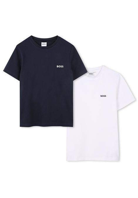 Set 2 T-shirt con logo HUGO BOSS KIDS | J52680V41
